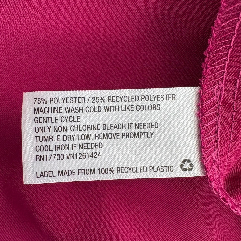 Wild Fable Women's Pink Satin Cami Top Spaghetti Straps V-Neck Size M - Picture 4 of 4